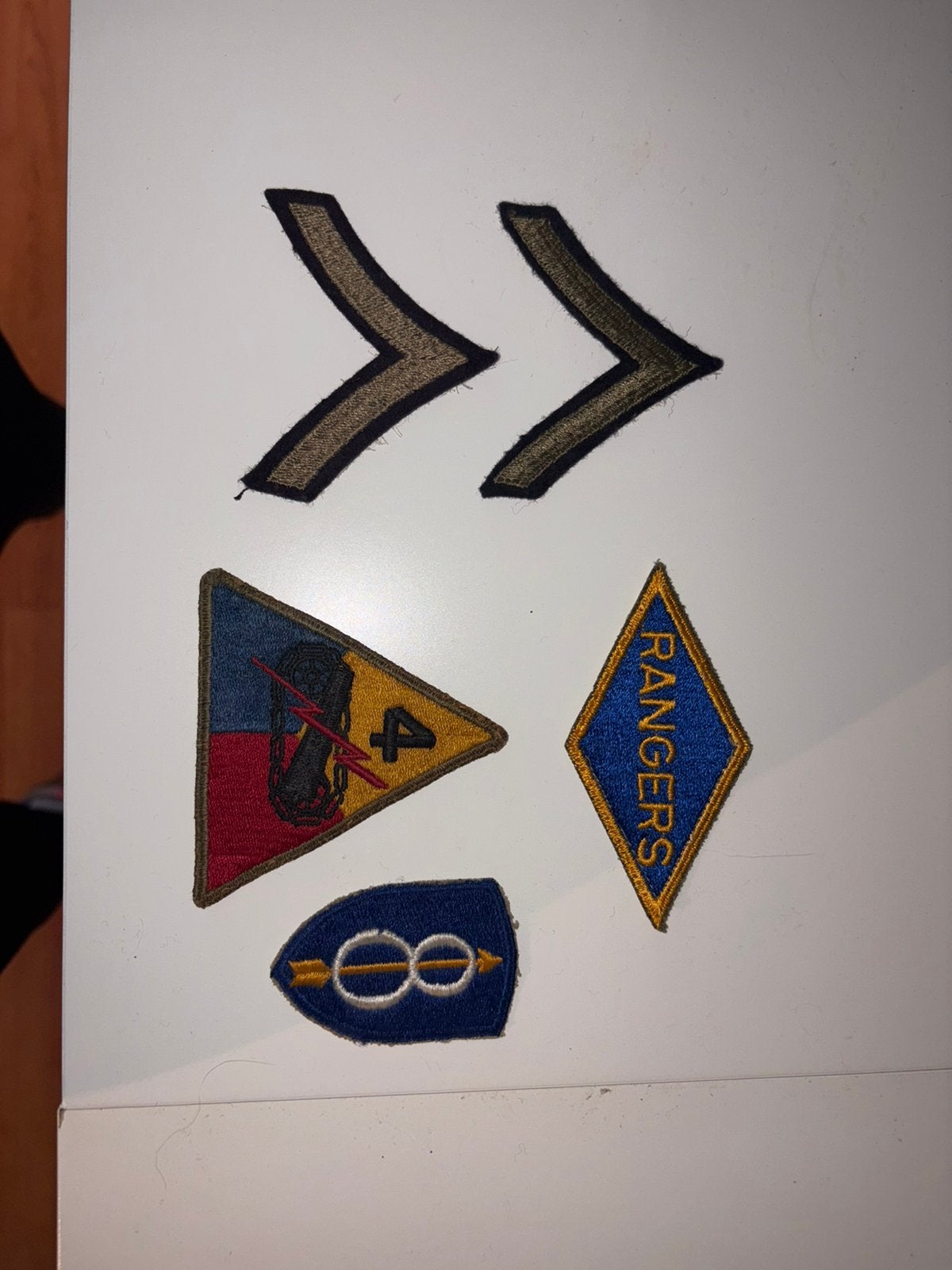 Origineel ww2 us patch lot oa rangers, Collections, Enlèvement ou Envoi