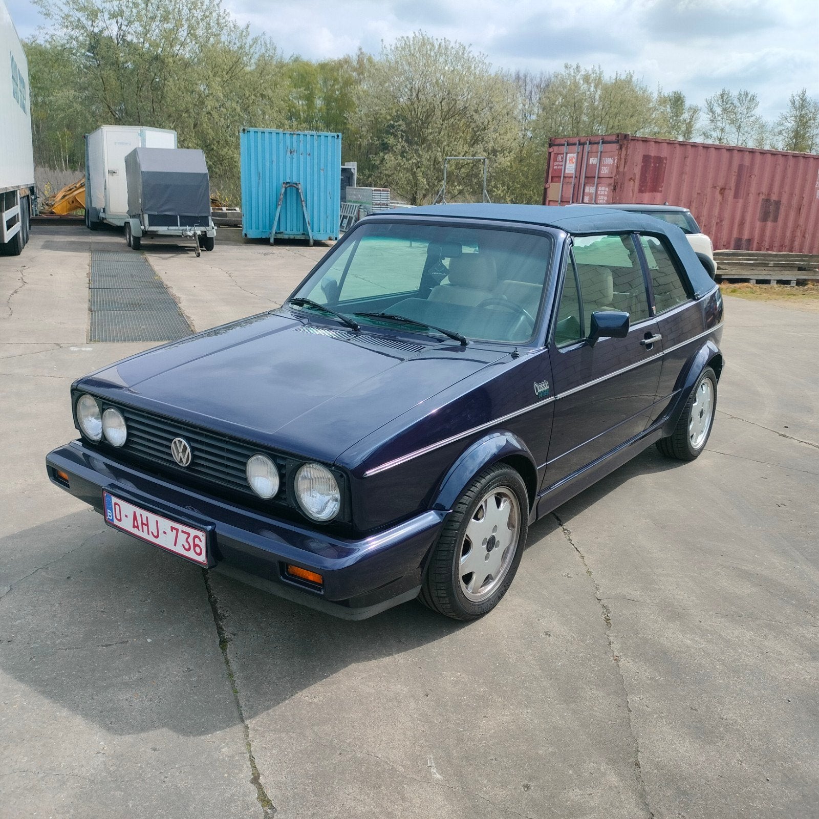 Golf 1 Cabrio Carman, Autos, Cuir, Achat, Beige, Boîte manuelle