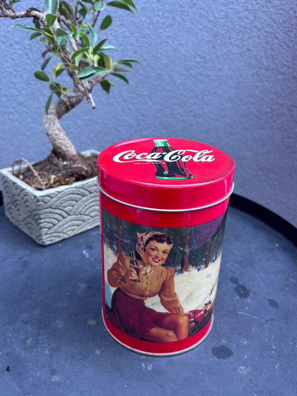 Boîte en métal vintage Coca-Cola, Collections, Enlèvement, Comme neuf