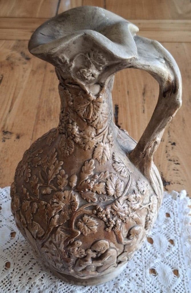 Antieke Copeland Parian Ware Claret kruik, Antiquités & Art, Enlèvement ou Envoi
