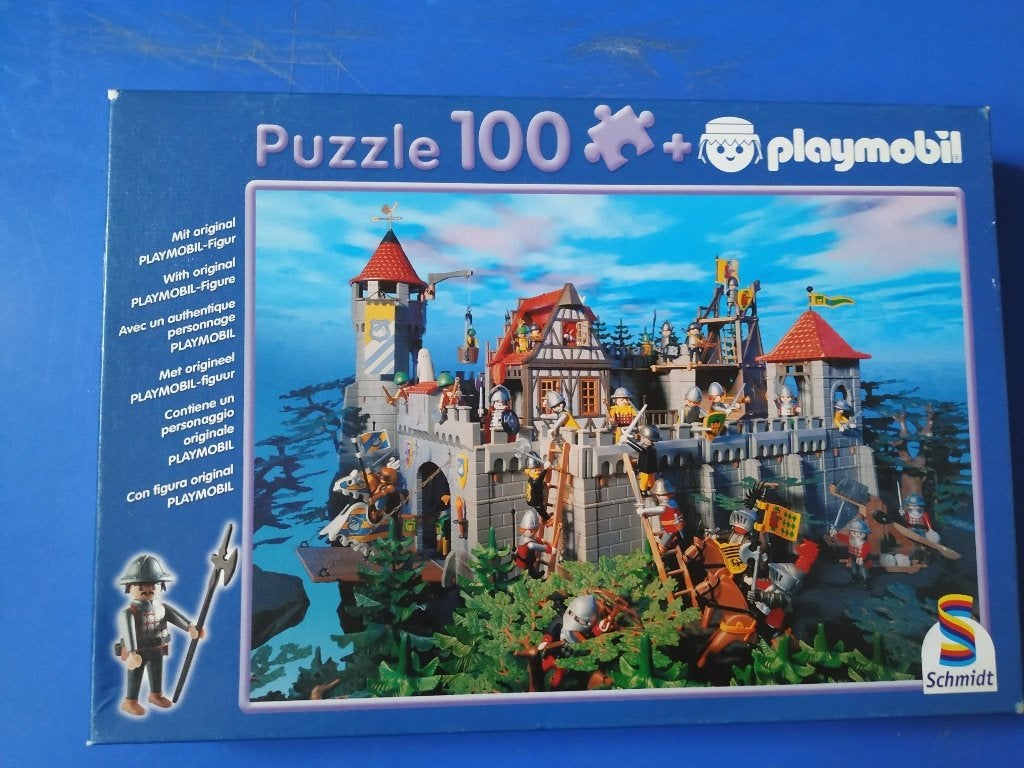 puzzel playmobiel van 100 stuks kasteel nieuw, Enlèvement ou Envoi, Neuf