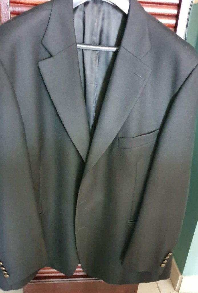 VESTE BLAZER HOMME NOIR XXL TAILLE 58-60, Enlèvement, Comme neuf, Taille 56/58 (XL), Noir