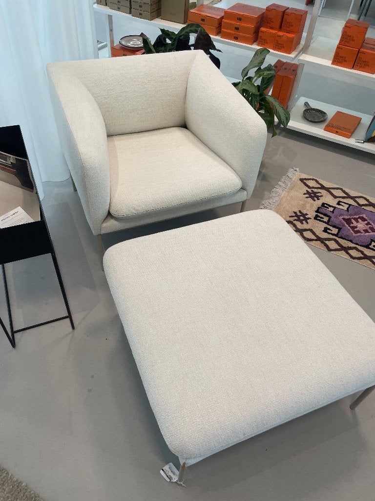 Ferm Living - Eenzit met pouf (toonzaalmodel), Huis en Inrichting, Ophalen, Eenpersoons, 75 tot 100 cm, Zo goed als nieuw