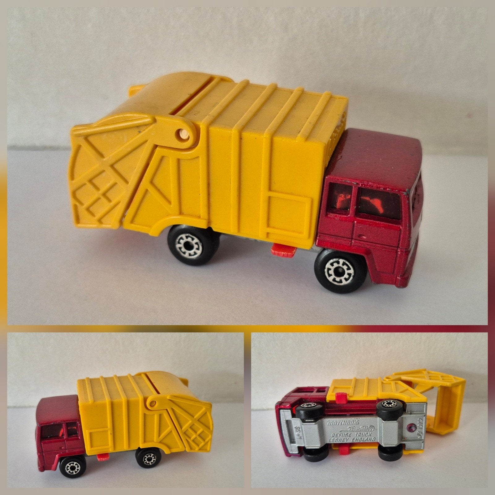Matchbox 36-D 1980 Refuse Truck (red), Ophalen of Verzenden, Zo goed als nieuw, Bus of Vrachtwagen