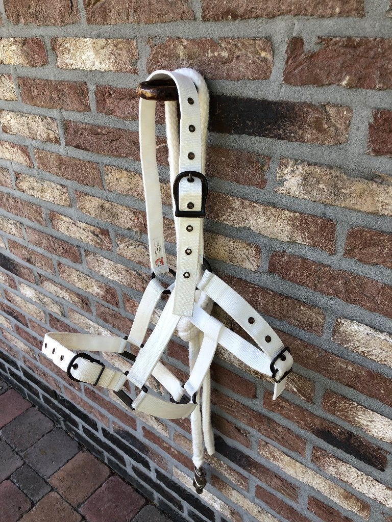 Halster met koord, Dieren en Toebehoren, Ophalen, Wit, BR, Halster