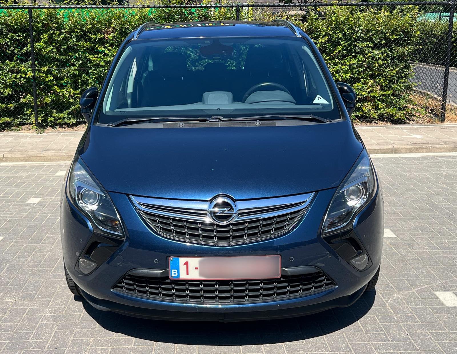 Opel Zafira Tourer Cosmo Benzine Eerste Eigenaar Gekeurd AL, Euro 5, Monovolume, 4 cilinders, Blauw
