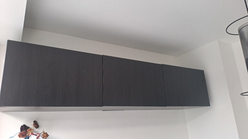 Tv kast zwartbruin Ikea, Ophalen, Zo goed als nieuw