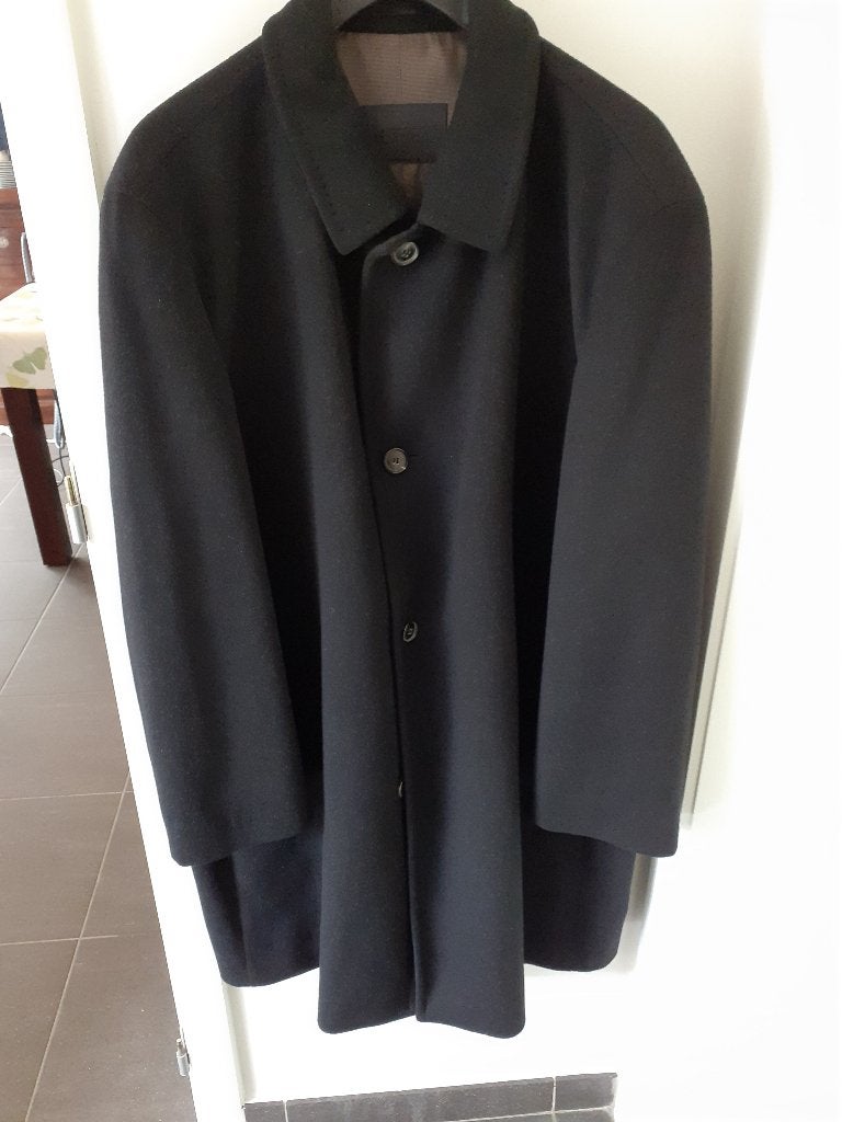 ERES Zwarte lange Cashmere jas Maat 56 Prijs: € 5, Kleding | Heren, Eres, Zwart, Maat 56/58 (XL), Ophalen of Verzenden