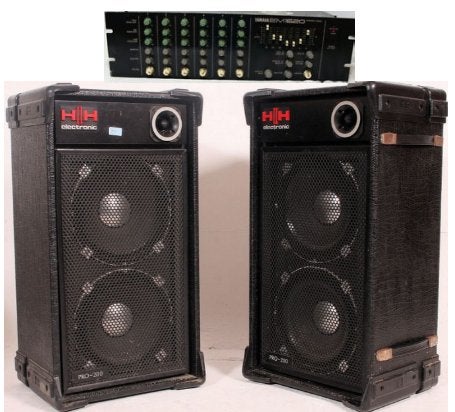 Yamaha Mengversterker + HH 200 PRO klankkasten 1 paar, Muziek en Instrumenten, Versterkers | Keyboard, Monitor en PA, Gebruikt