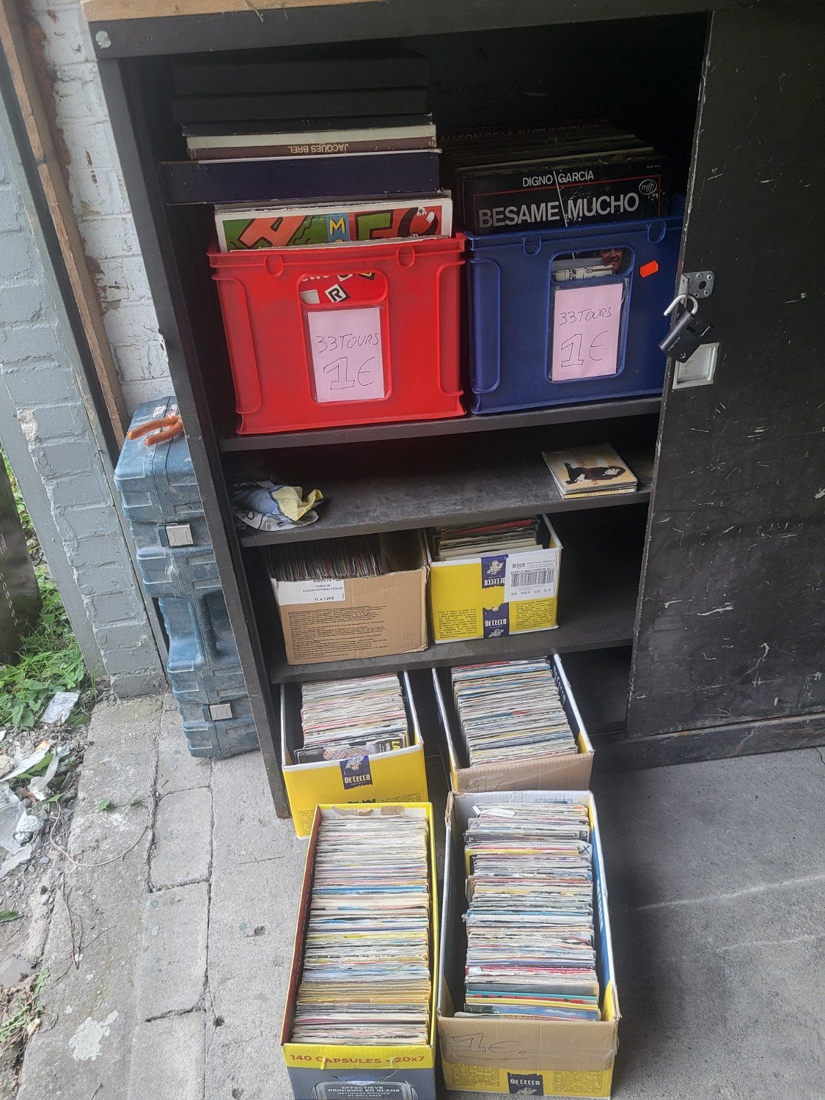lot de disques vinyl 45 tours et 33 tours, CD & DVD, Enlèvement, Utilisé