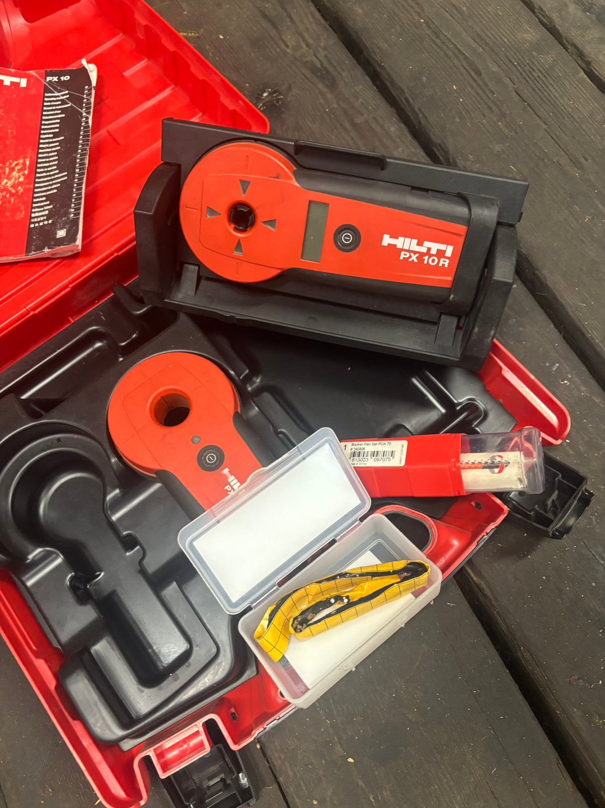 Hilti PX10, Ophalen, Zo goed als nieuw