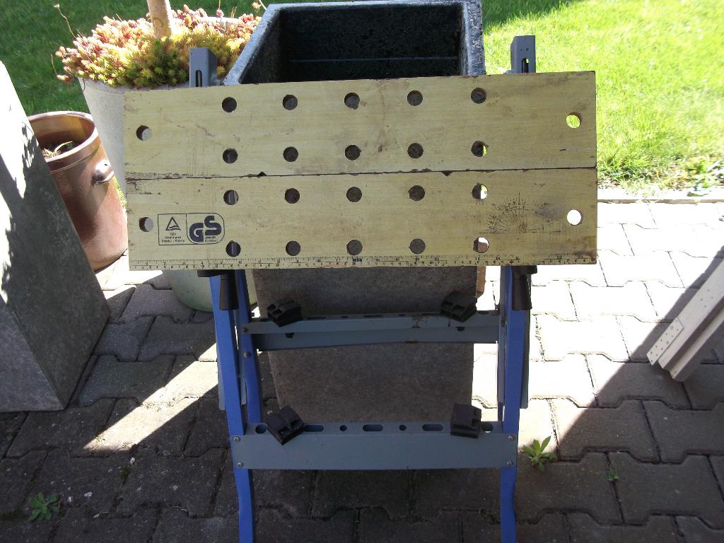 Banc travail pliable, Métal, Compatible avec la découpe, Bricolage, Enlèvement