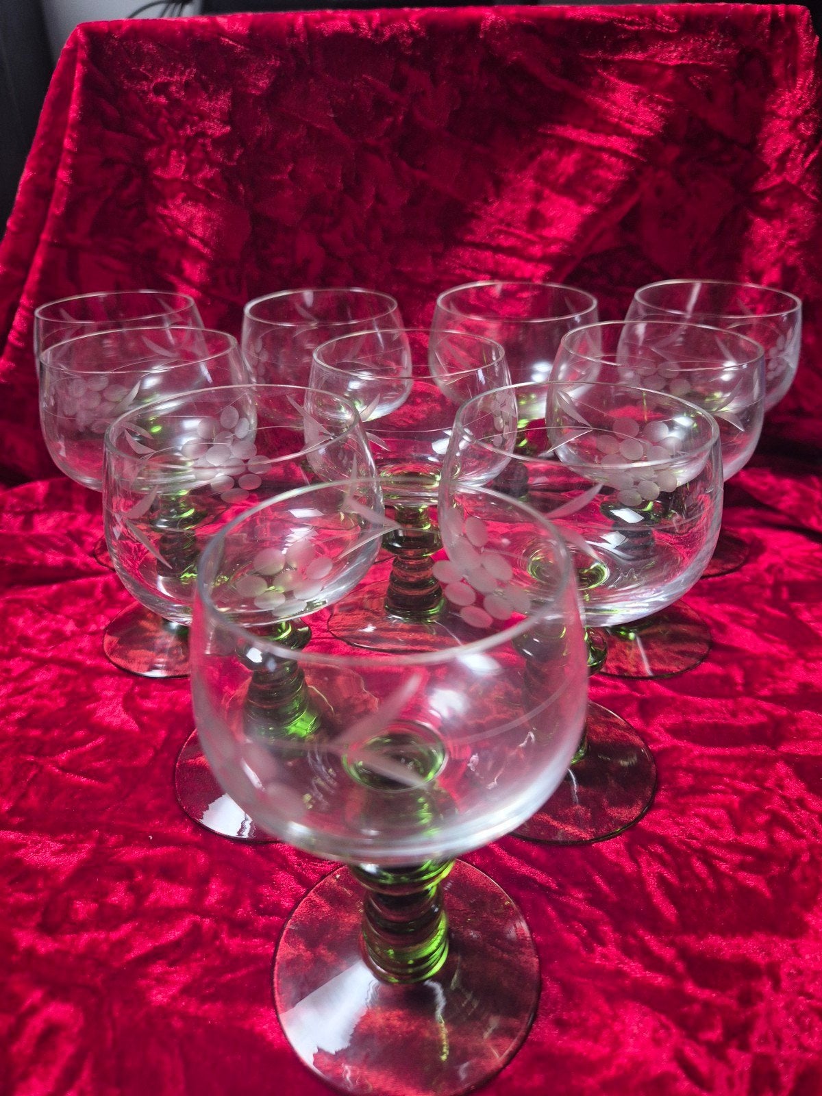 Magnifique ensemble de 10 verres à vin Vintage Römer, Enlèvement