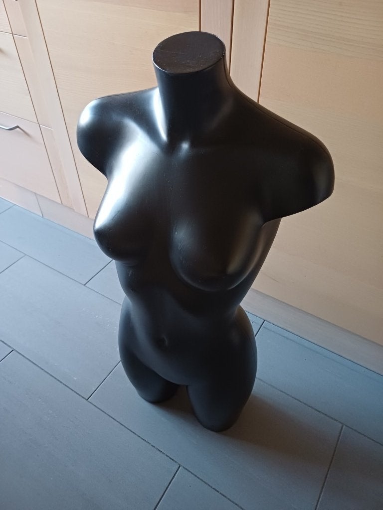 mannequin paspop in zwarte kleur, Ophalen of Verzenden, Zo goed als nieuw, Pop