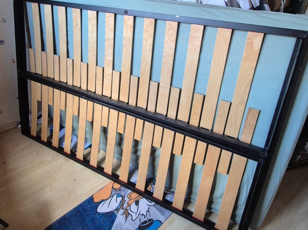 Lattenbodem +matras, Huis en Inrichting, Slaapkamer | Matrassen en Bedbodems, Ophalen, 200 cm, Matras