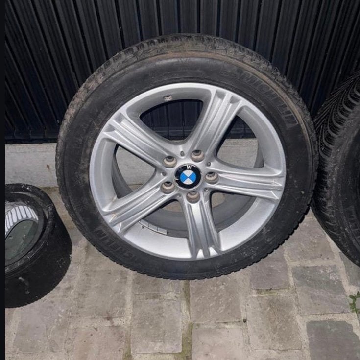 BMW originele 17 alu velgen met Michelin winterbanden, Ophalen, 17 inch, Band(en)