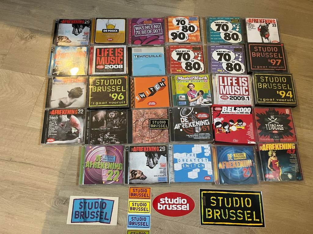 CD et autocollants Studio Brussel, Enlèvement ou Envoi, Utilisé