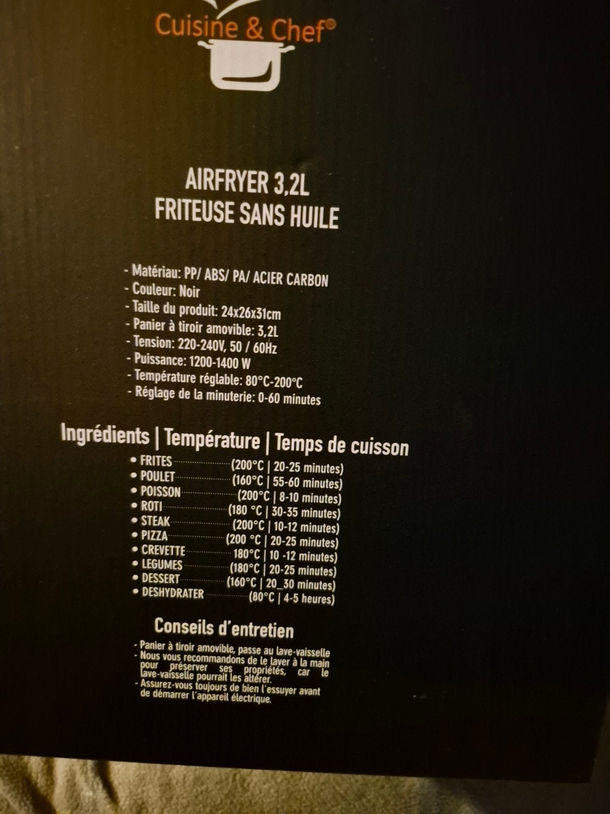 airfryer, Electroménager, Enlèvement ou Envoi