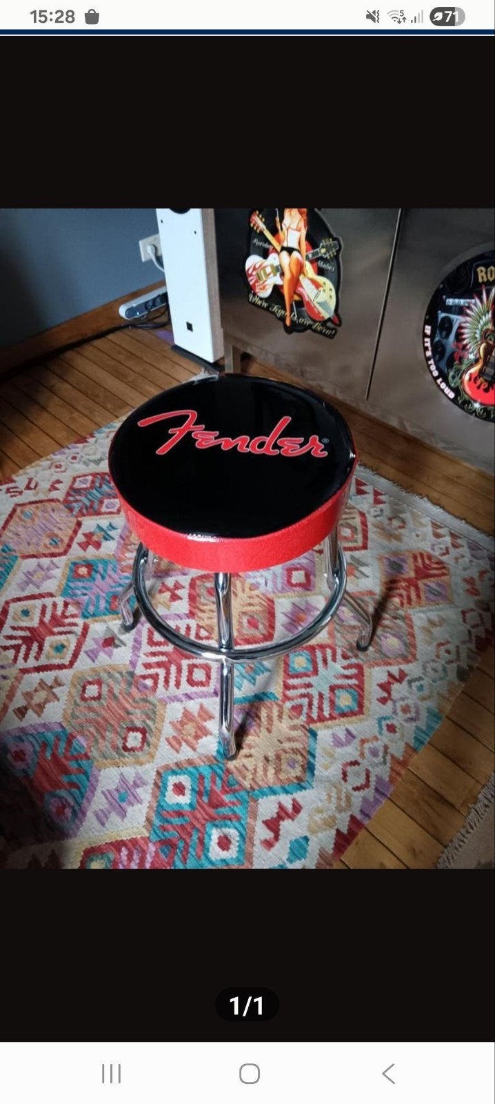 Chaise de guitare Fender, tabouret., Musique & Instruments, Instruments | Accessoires, Enlèvement ou Envoi