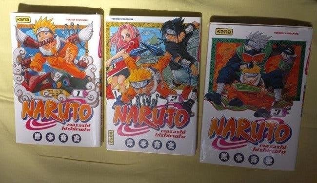 Naruto - Tomes 1, 2, 3, Plusieurs BD, Enlèvement, Comme neuf