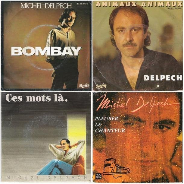 †MICHEL DELPECH - PAKKET!, Enlèvement ou Envoi, Pochette photo, 7 inch, Comme neuf