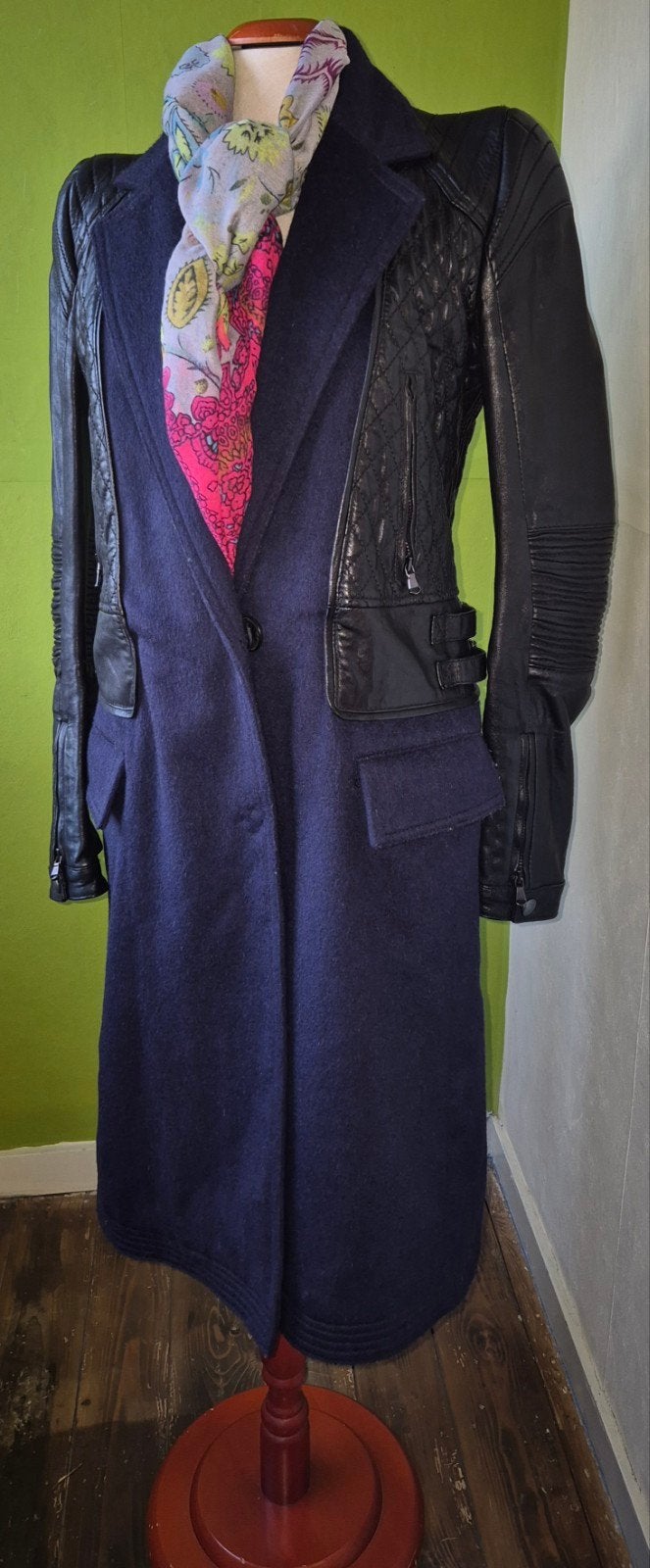 veste en cuir noir doré diesel taille 36, Diesel black gold, Enlèvement ou Envoi, Comme neuf, Taille 36 (S)