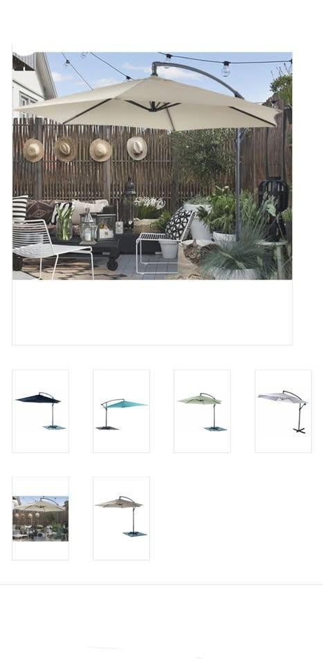 nieuwe zweefparasols 3m diameter, Tuin en Terras, Ophalen, Nieuw, Kantelbaar