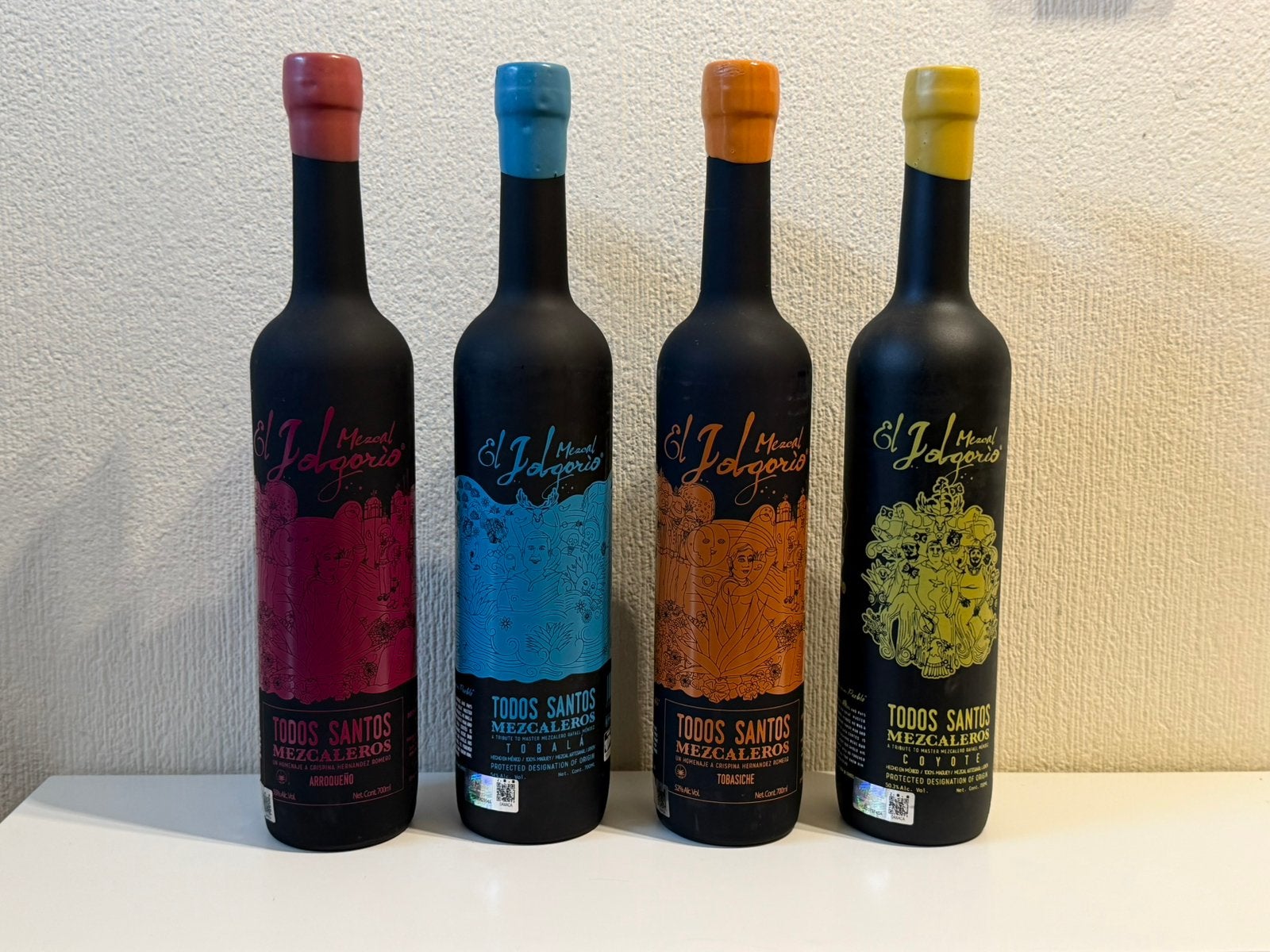 Mezcal El Jolgorio Todos Santos, de 4 unieke flessen!, Enlèvement ou Envoi, Neuf