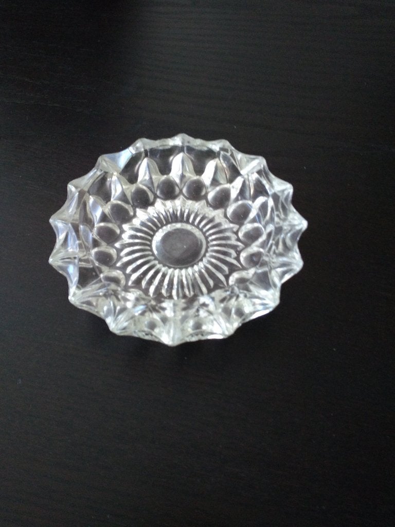 Vintage kristallen asbak, Antiek en Kunst, Ophalen of Verzenden