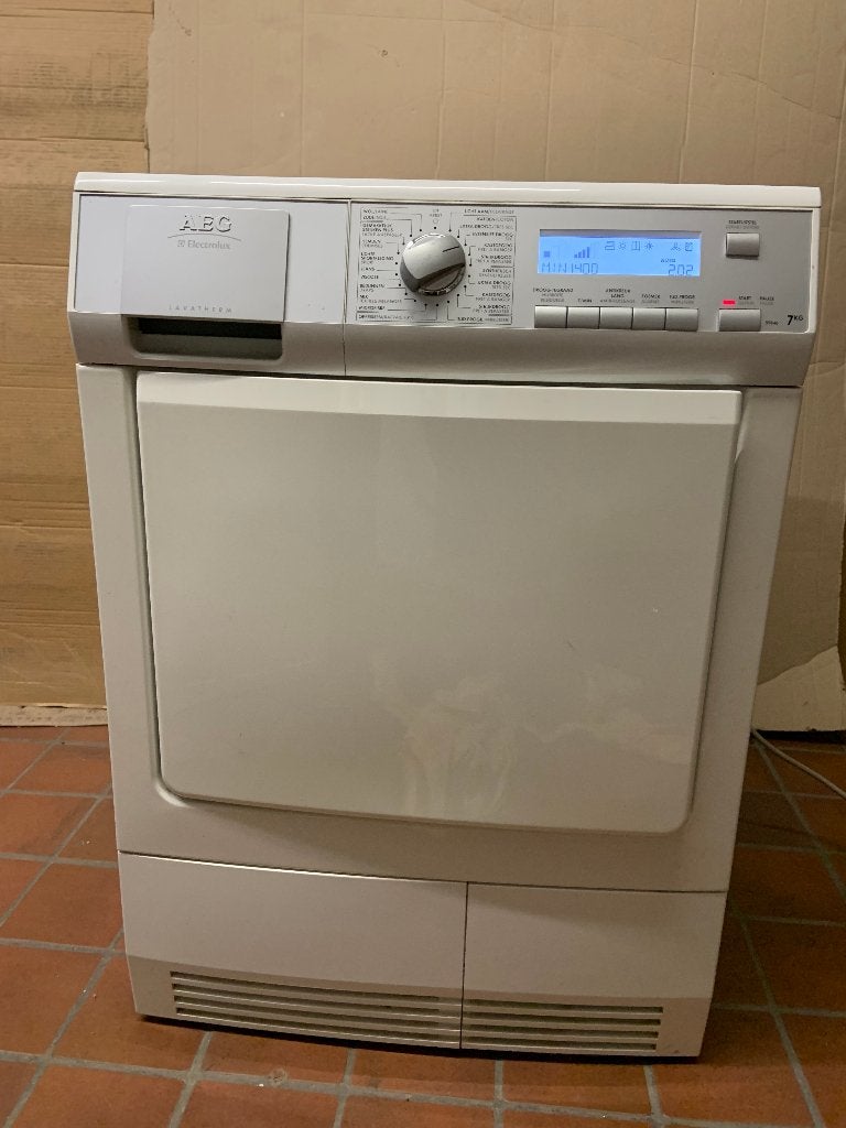 AEG warmtepomp droogkast, Elektronische apparatuur, Droogkasten, Ophalen, 6 tot 8 kg, Gebruikt, 85 tot 90 cm