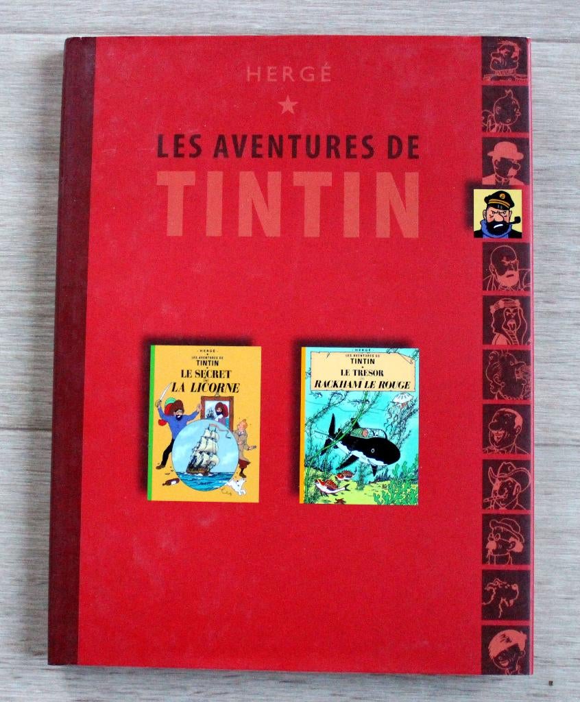 Double album luxe Tintin Hergé Kuifje Hergé Licorne Rackham, Livres, Envoi, Comme neuf, Herge