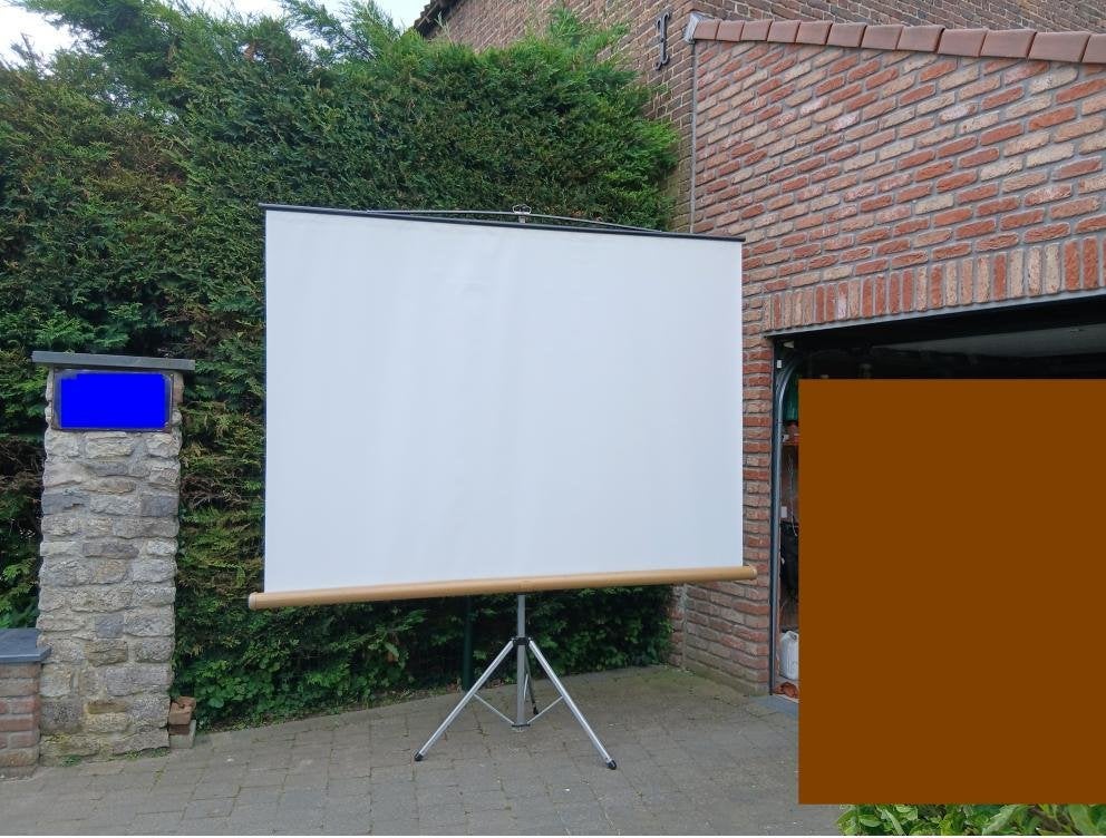 Ecran de projection, largeur 2m40, TV, Hi-fi & Vidéo, Enlèvement, Manuel, Utilisé