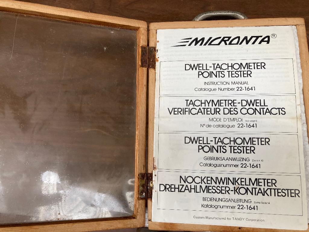 Vintage Micronta dwell/tachometer–ontstekingsmeter–compleet, Ophalen of Verzenden, Zo goed als nieuw