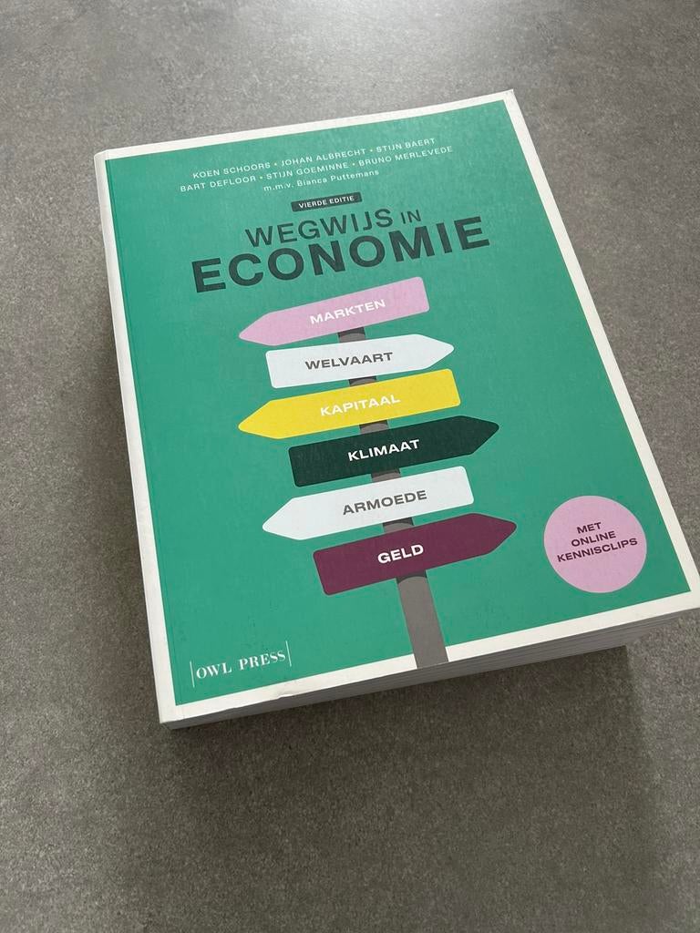 Wegwijs in economie, Enlèvement, Neuf, Néerlandais