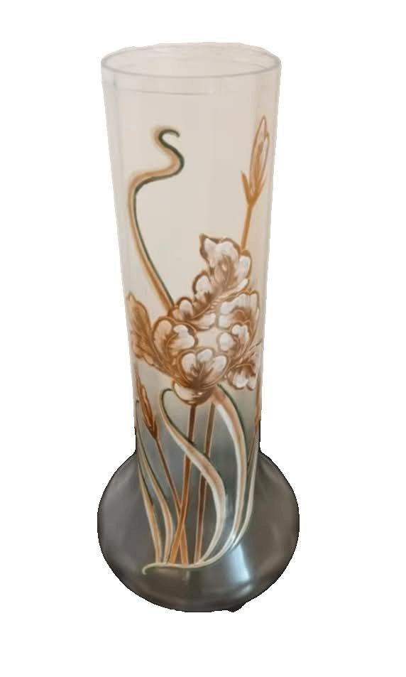 Art nouveau glazen vaas "Legras'", Ophalen of Verzenden