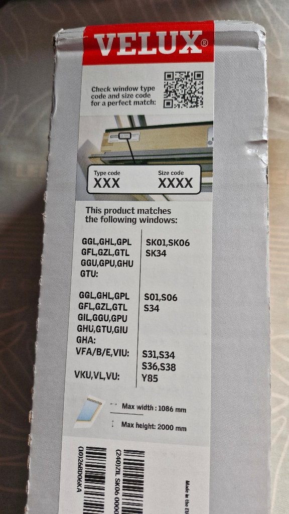 muggenraam Velux, Enlèvement, Neuf