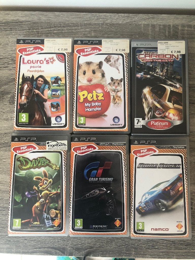 Spelletjes PSP, Ophalen, Gebruikt