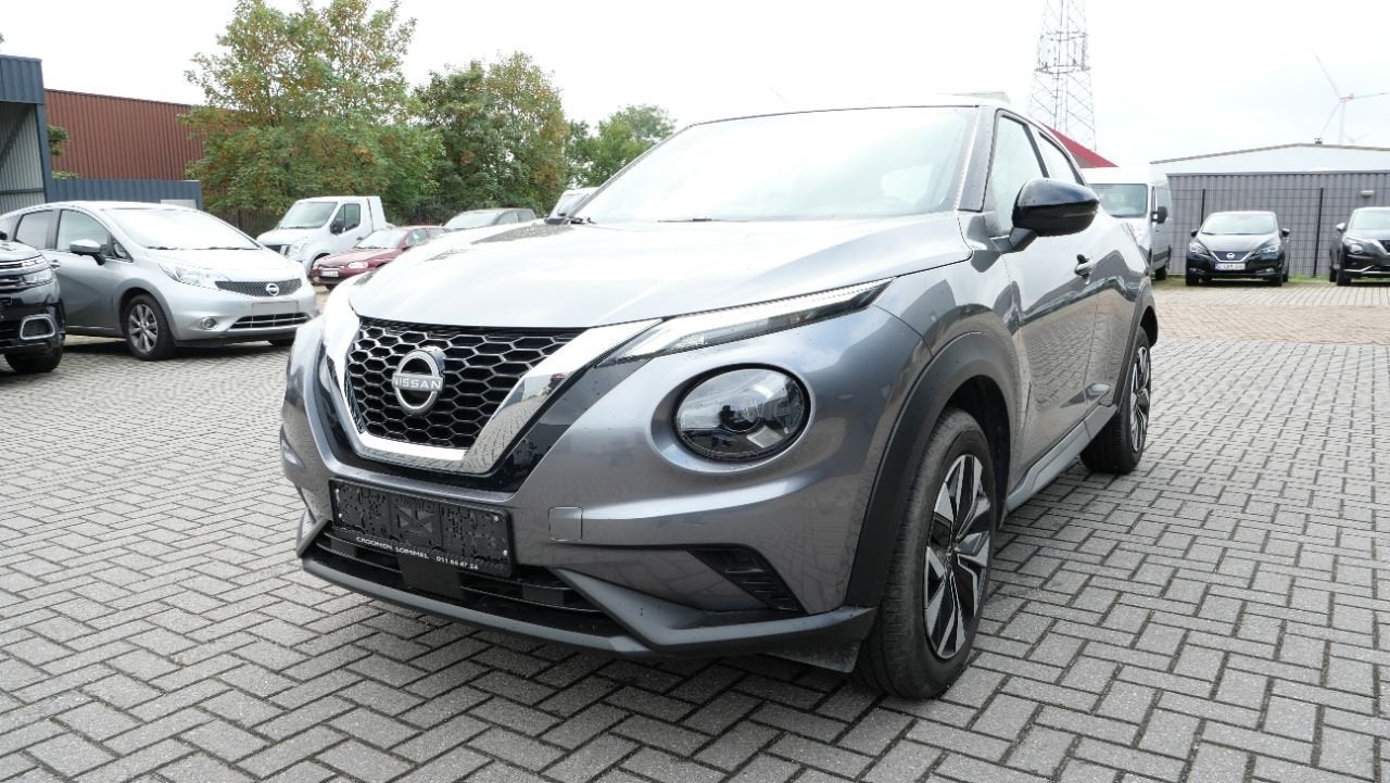 Nissan Juke NISSAN JUKE ACENTA+COMFORT PACK 1.0-DIG NR.479, Auto's, Voorwielaandrijving, Stof, Gebruikt, Zwart
