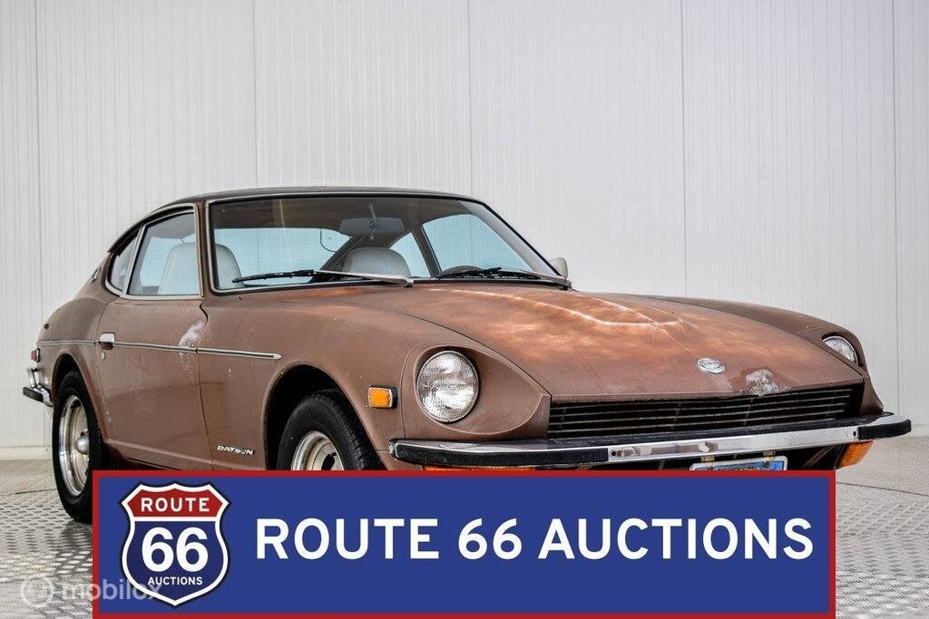 Datsun 240Z | 1973 | Route 66 Auctions, Auto's, Oldtimers, Bedrijf, Te koop, Overige merken, Benzine, Overige carrosserie, Handgeschakeld