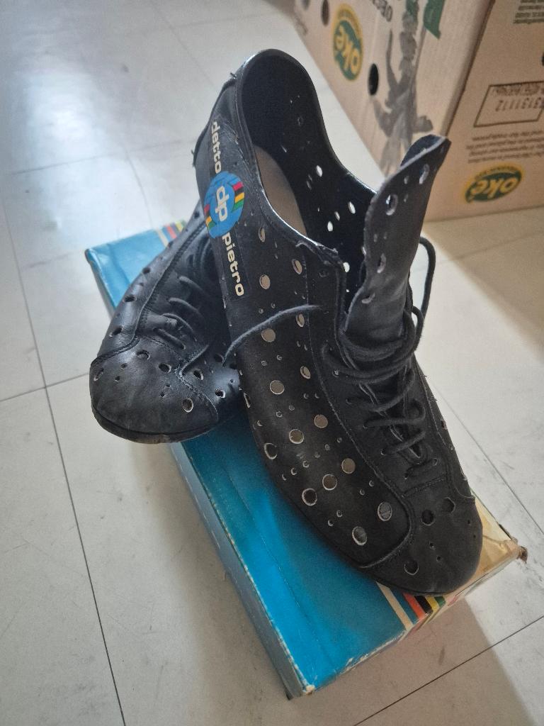 Detto Pietro vintage wielerschoenen - 43 - Italy - L'Eroica, Enlèvement, Utilisé, Chaussures