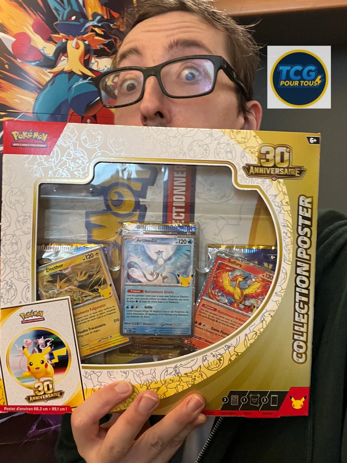 Coffret Poster Pokémon – 30 ans – scelée FR, Enlèvement ou Envoi, Comme neuf