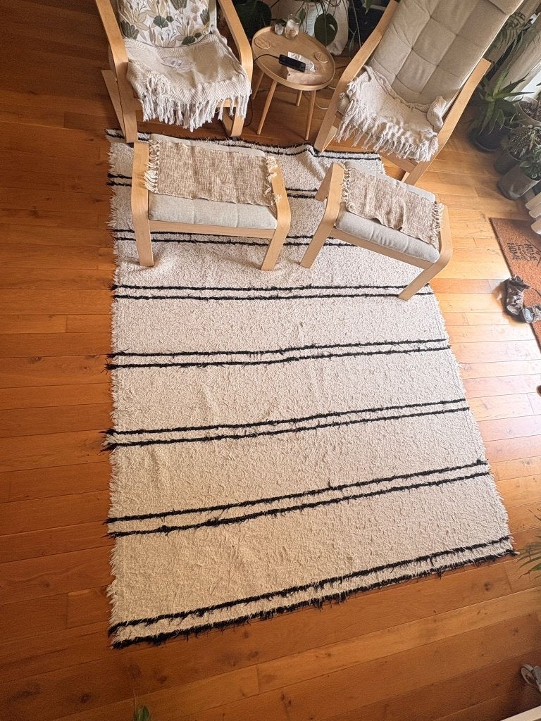Tapis salon en parfait état 180x250 marque Jinzu, Ophalen, 150 tot 200 cm, 200 cm of meer, Zo goed als nieuw