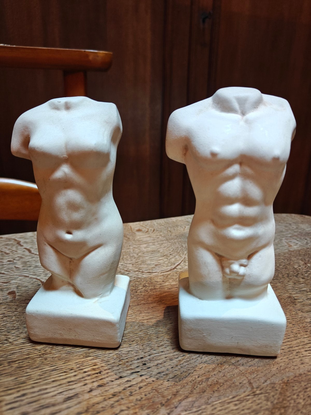 Buste man en vrouw, Ophalen of Verzenden