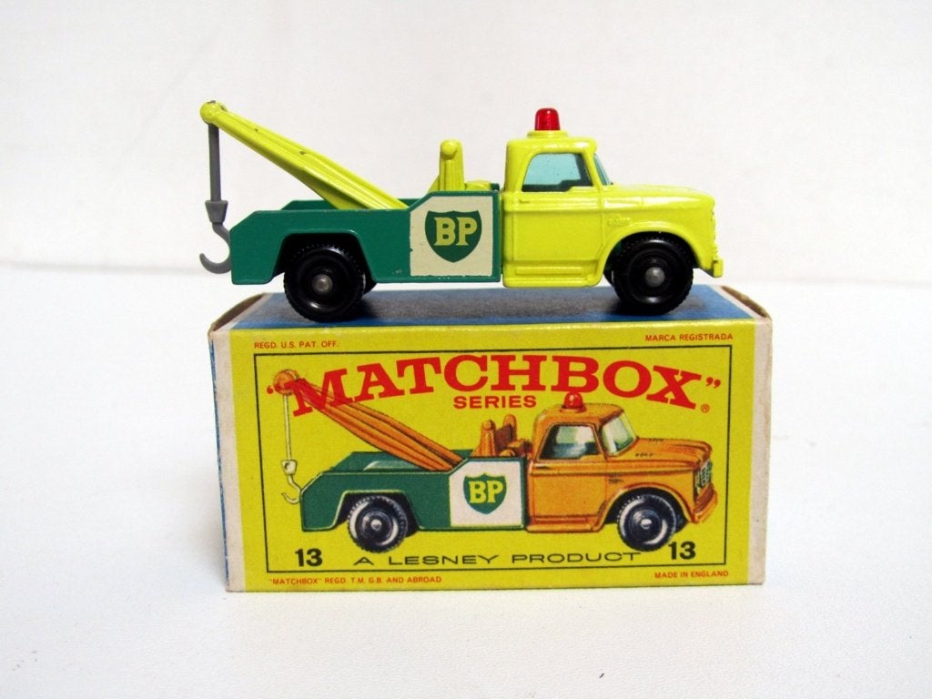 Dodge Wreck Truck BP 13d 1965 Lesney Matchbox Regular Wheels, Ophalen of Verzenden, Zo goed als nieuw, Overige typen, Lesney