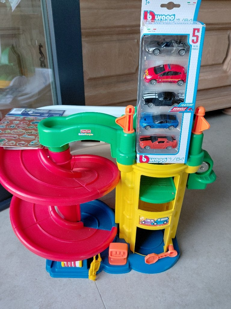 Fisher Price garage, Ophalen, Gebruikt, Auto of Voertuig