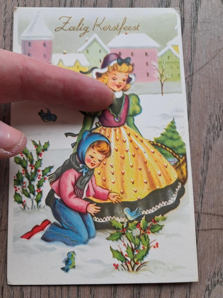 Carte de Noël rétro non décrite, Enlèvement ou Envoi