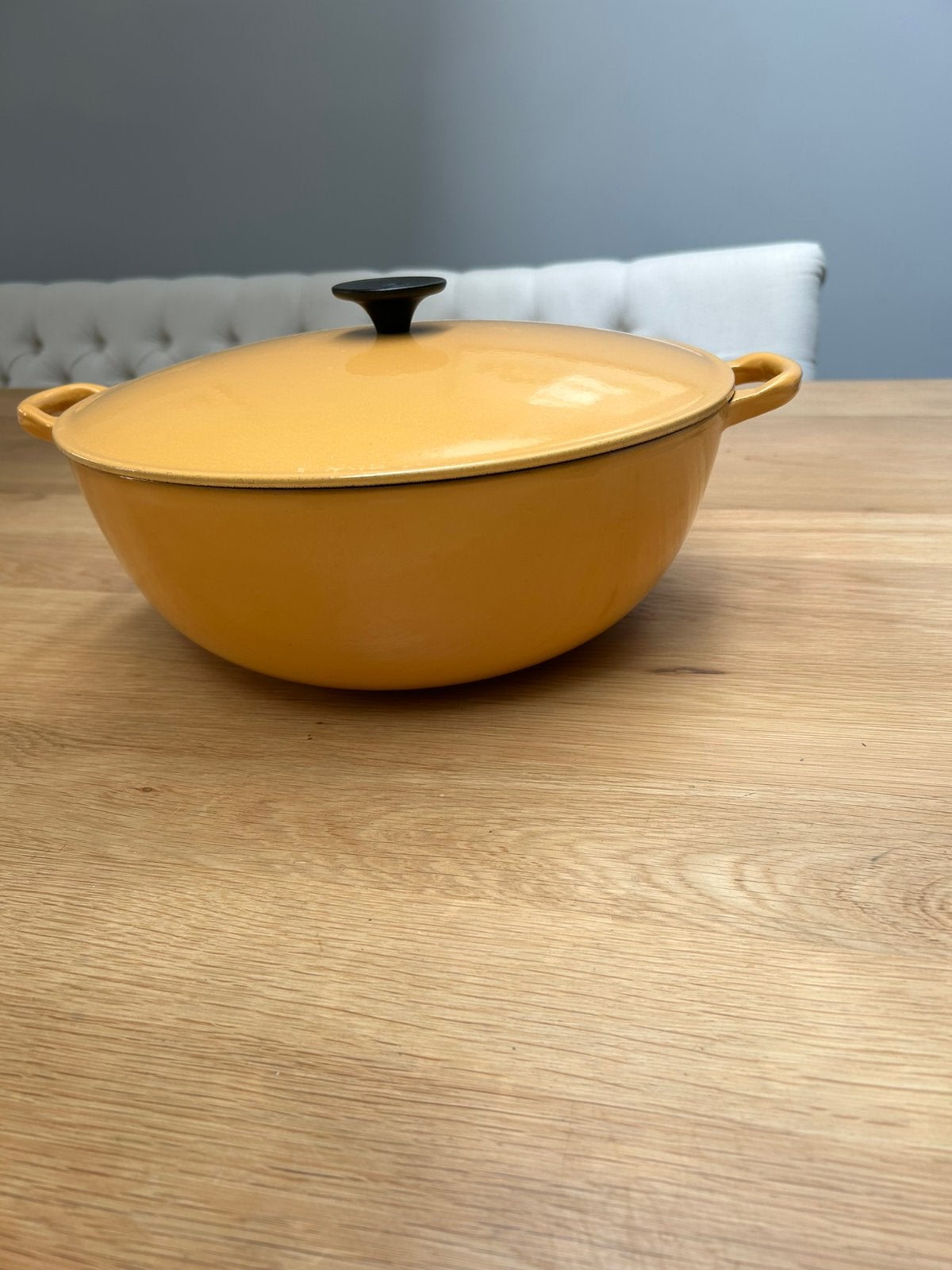Mooie XL Le Creuset Ronde Braadpan-31/32 cm, Ophalen, Zo goed als nieuw, Braadpan, Le Creuset