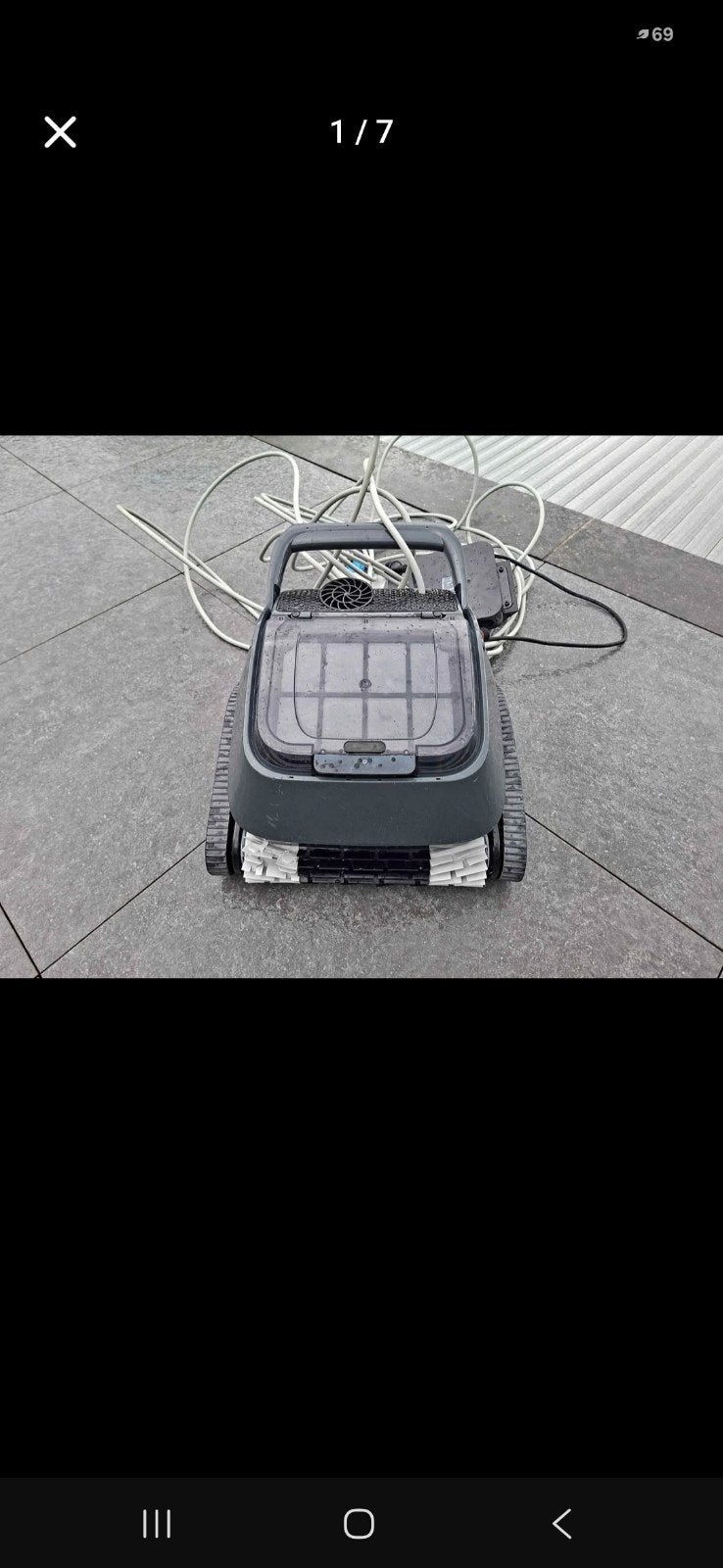 Zwembad robot, Ophalen