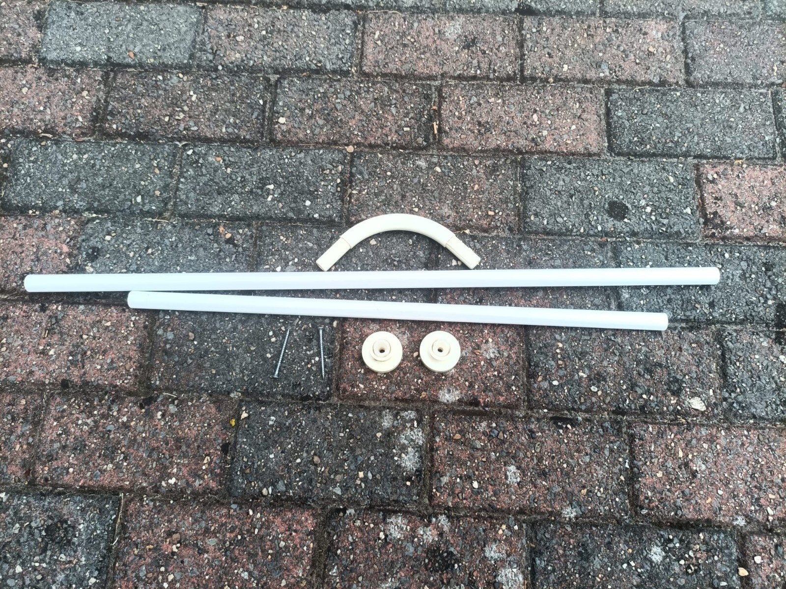 douchegordijn en toebehoren, Huis en Inrichting, Ophalen of Verzenden, Gebruikt, Wit, Douche-accessoire
