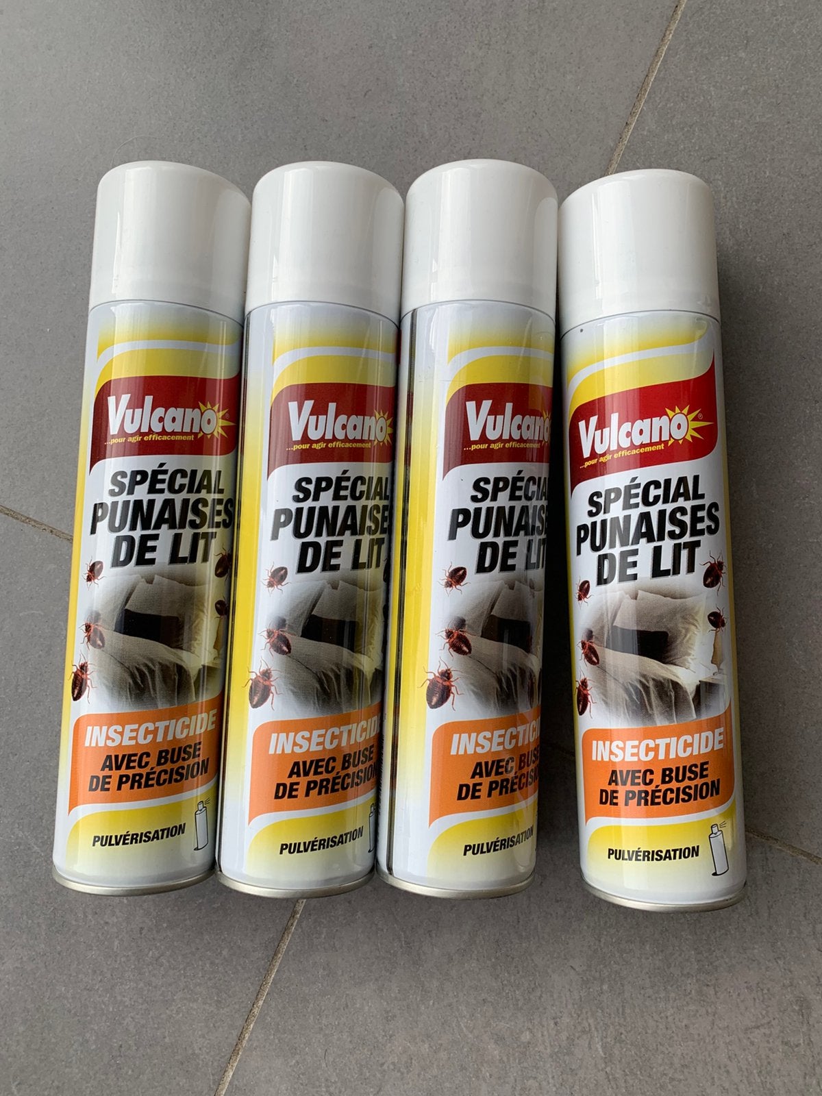 Lot de 4 insecticides Vulcano Punaises de lit – Neufs, Jardin & Terrasse, Pesticides, Enlèvement ou Envoi, Neuf